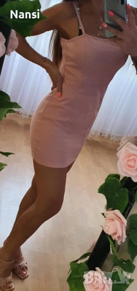 Прекрасна розова рокличка на H&M, снимка 1