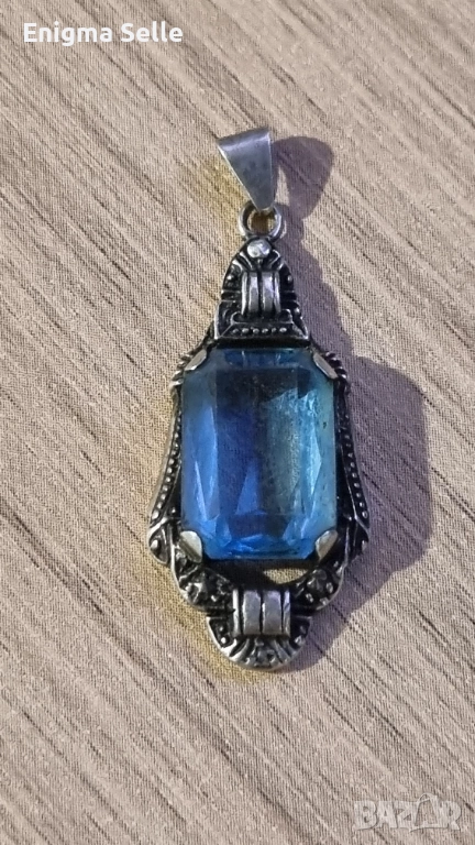 Винтидж немска сребърна висулка 800 проба , снимка 1
