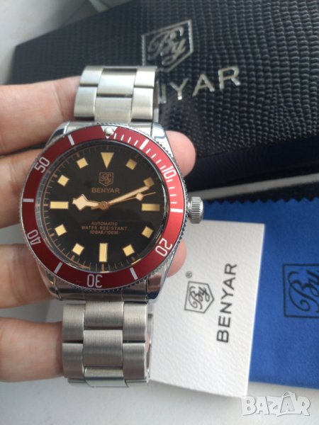 Benyar automatic с дизайн на Tudor Black Bay, снимка 1