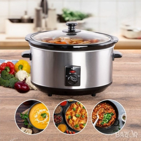 🥘⏳ Slow Cooker тенджера Royalty Line  , снимка 1