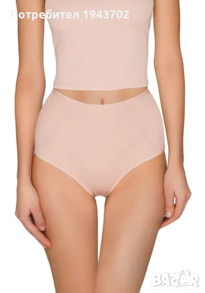 Бикини с висока талия в бежов цвят BBL164, снимка 1