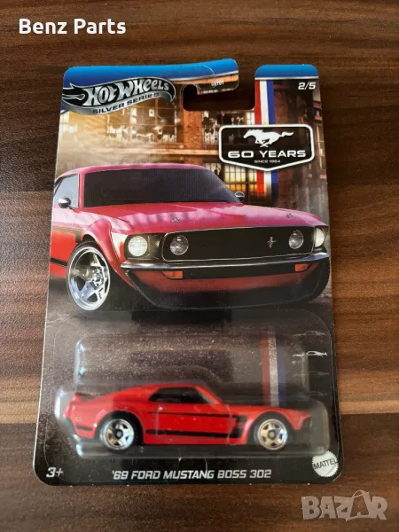 Hot Wheels ‘69 Ford Mustang Boss 302, снимка 1
