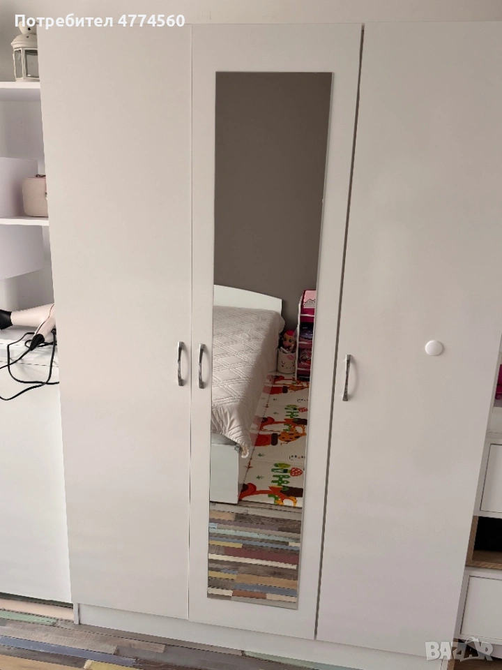 Комплект за спалня – спалня, гардероб, скрин, нощни шкафчета, снимка 1