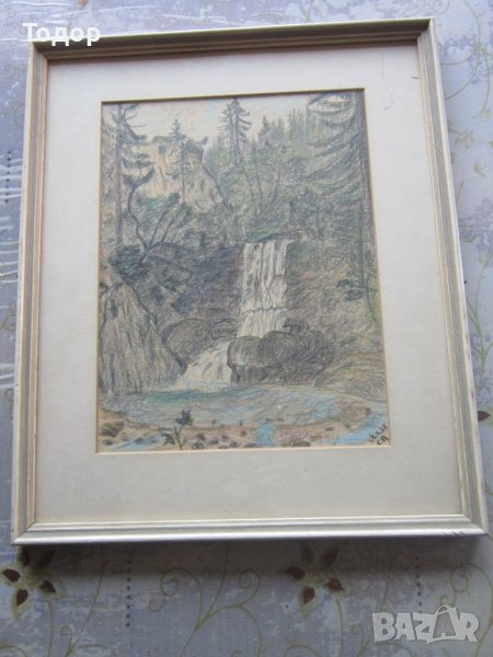 Картина графика подписана 1958, снимка 1