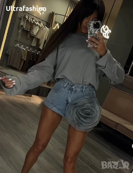 Къси дънкови панталонки Valentino Alexander Wang , снимка 1