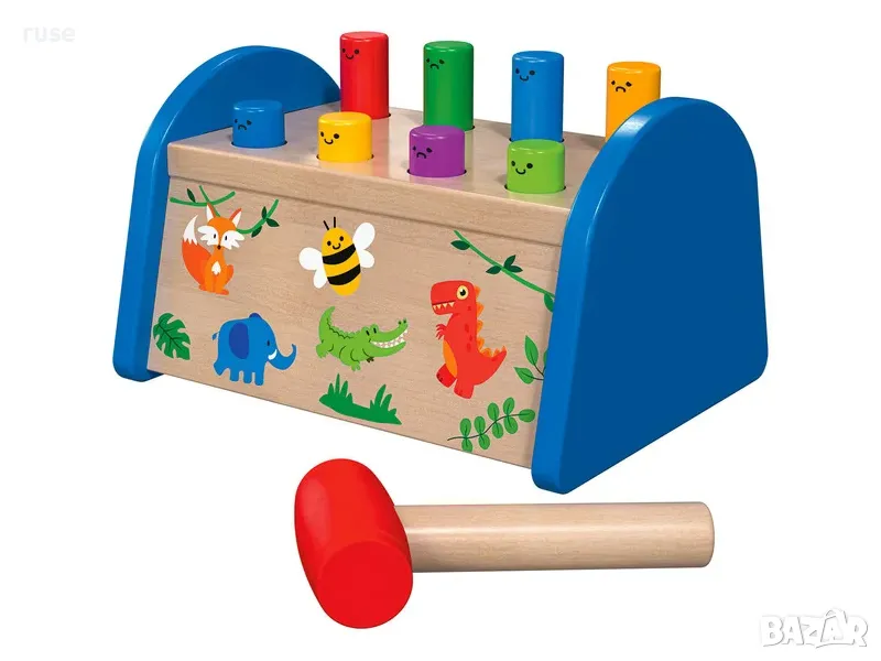 НОВИ! Дървен чук наковалня с повдигащ механизъм, снимка 1