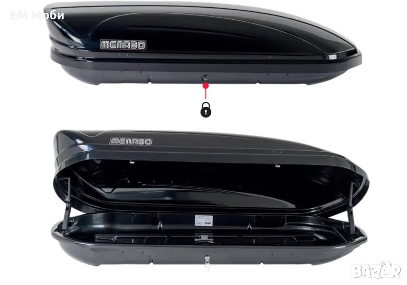 Автобокс багажник MENABO Mania 320 137/79/36см, снимка 1