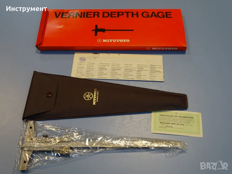 Шублер дълбокомер Mitutoyo 527-102 VD20 0-200mm Vernier Depth Gage, снимка 1