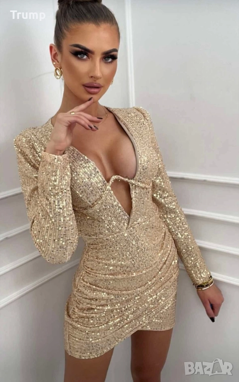 Секси парти рокля паети размер стандарт, снимка 1