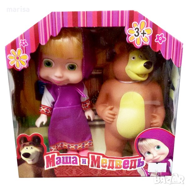 Комплект Маша и Мечока в кутия - 3001, снимка 1