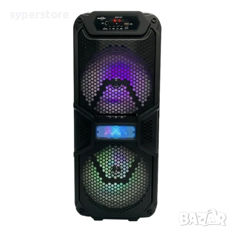 🔊 Тонколона преносима, Bluetoot, караоке, Digital One SP01113, gts-1701, 2x8", безжична, блутут, ка