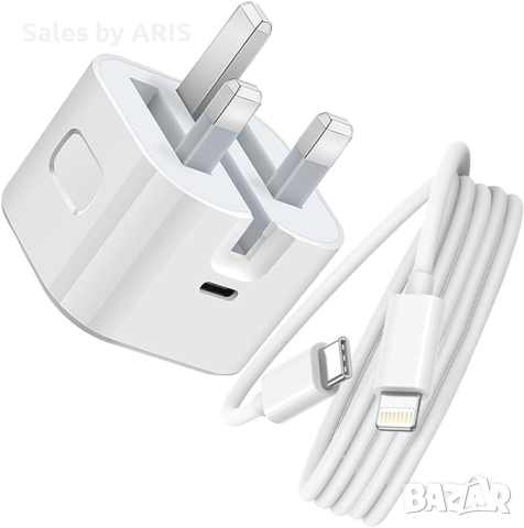 Зарядно устройство за iPhone USB C type с кабел за бързо зареждане, снимка 1 - Оригинални зарядни - 44599951