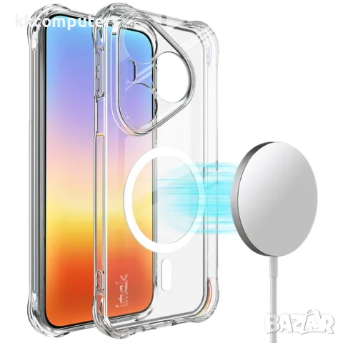Калъф за Huawei Pura 90s Pro / Pura 90 Pro IMAK Магнитен TPU с Airbag Защита и Скрийн Протектор – Пр