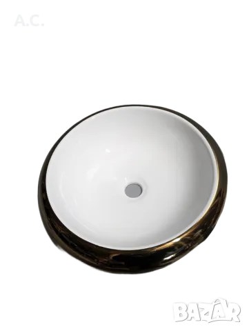 Златна мивка за баня,тип купа, снимка 3 - Мивки - 48545445