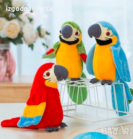 Плюшен, говорещ и танцуващ папагал Арчи