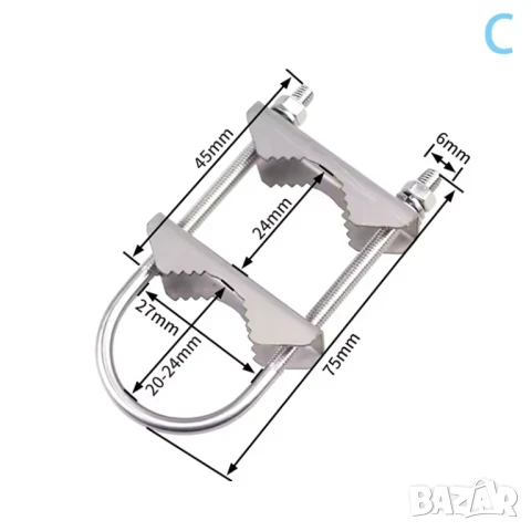 Монтажна скоба за външна антена / C