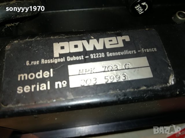 POWER MPK 703C-MIXER FRANCE 0906221622, снимка 12 - Ресийвъри, усилватели, смесителни пултове - 37033115