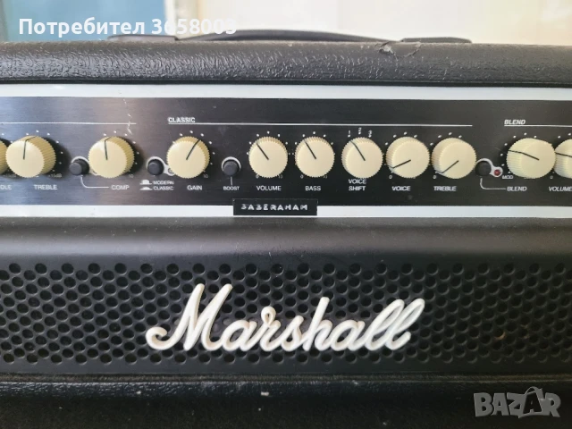 Marshall MB450H 450w хибриден усилвател за бас китара, снимка 4 - Китари - 49418686