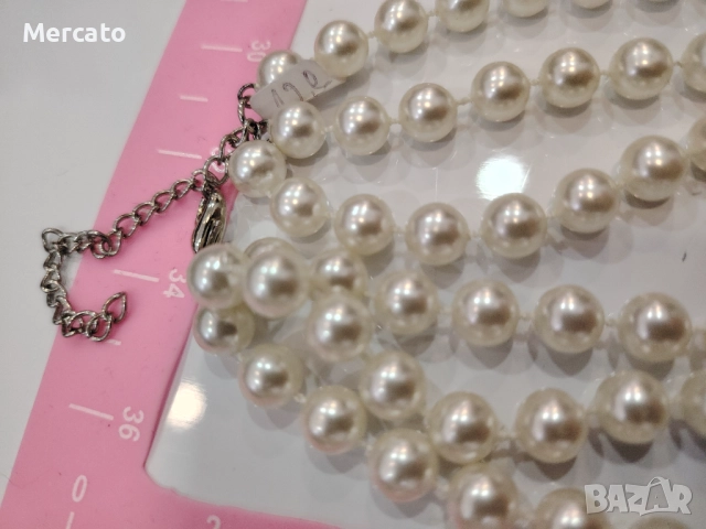 Гердан 3 реда перли АРТ №105, снимка 8 - Колиета, медальони, синджири - 52306811