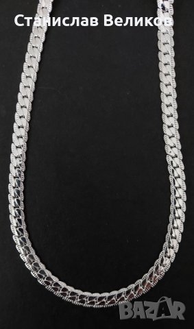 Нов сребърен комплект сребърен ланец сребърна гривна, снимка 1 - Бижутерийни комплекти - 39819818