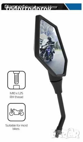 Леко резервно огледало Oxford, (OX570) , дясно (OX571), снимка 2 - Аксесоари и консумативи - 50428791