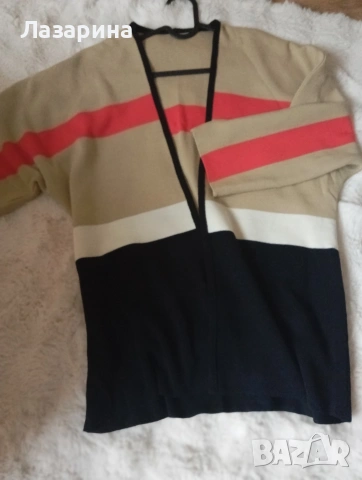 Блейзър от плетиво, снимка 3 - Блузи с дълъг ръкав и пуловери - 53932528