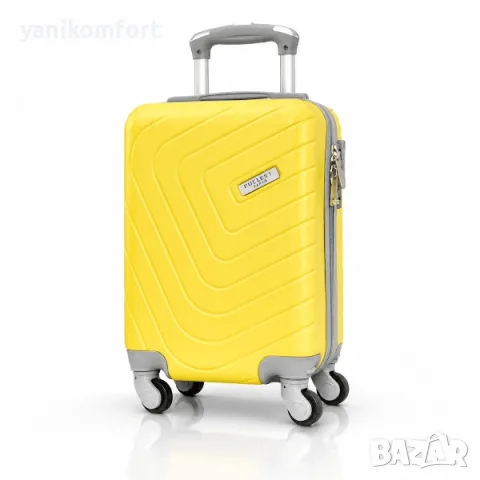Wizz air куфар за ръчен багаж 40/30/20 с 4 колелца от ABS - твърд куфар, снимка 10 - Куфари - 56200113
