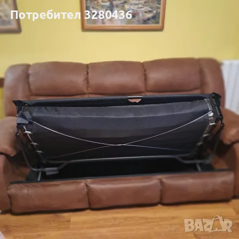 Триместен разтегателен диван (микрофибър / белгийски механизъм), снимка 3 - Дивани и мека мебел - 56436861