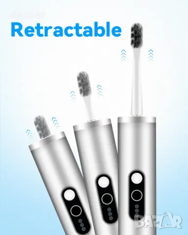 Прибираща се електрическа четка за зъби GearOra, вградена UV дезинфекция, снимка 2 - Други - 49274962