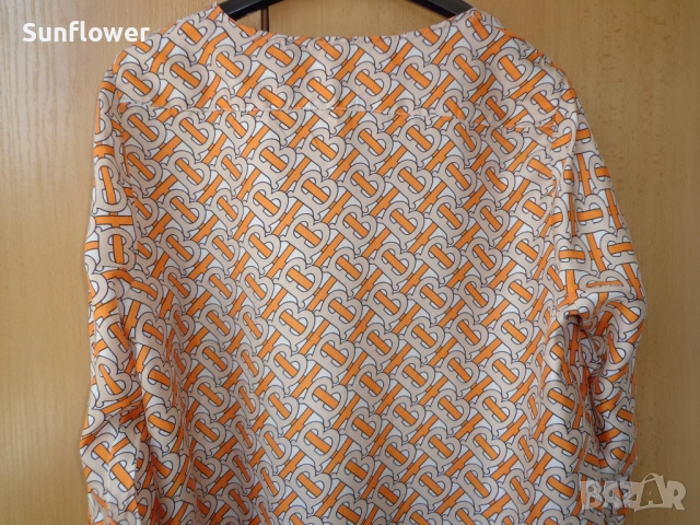 ОРИГИНАЛНА копринена риза /блуза BURBERRY от 100% коприна, снимка 8 - Ризи - 51722085