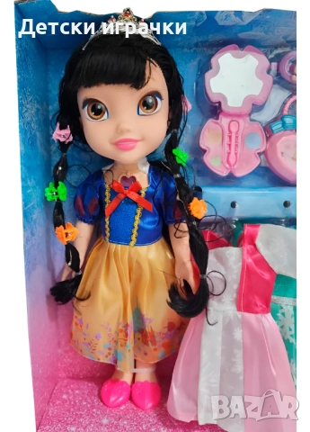 Кукла Дисни Принцеса с корона, с Рокли и аксесоари, 4 модела, снимка 9 - Кукли - 52683890