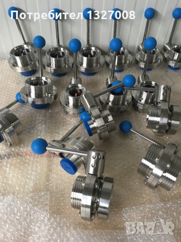 Кран бътърфлай DN 40 гайка/резба неръждаем, снимка 9 - Водни помпи - 30268699