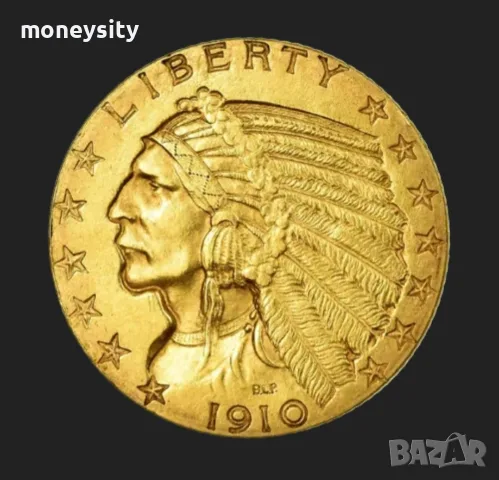 Златна монета 5 долара