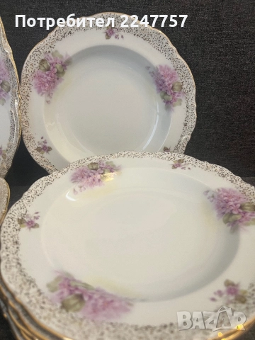 Сервиз за хранене за 6 души порцелан , снимка 3 - Антикварни и старинни предмети - 52117431