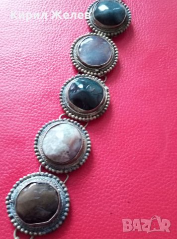 СТАРИННА ОСМАНСКА СКЪПОЦЕННА САЧАНЕНА ГРИВНА ИКРУСТИРАНА с НЕФРИТ и МАЛАХИТ РЪЧНА МАЙСТОРСКА 27271, снимка 14 - Антикварни и старинни предмети - 34972908