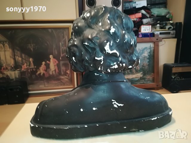 БЕТХОВЕН ГОЛЯМ МАСИВЕН БЮСТ ОТ ГЕРМАНИЯ 1804231514, снимка 9 - Антикварни и старинни предмети - 40401009