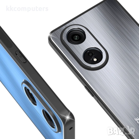 Oppo A1 Pro 5G / Reno8 T 5G / A98 5G Metal Brushed Texture Удароустойчив Калъф и Протектор, снимка 4 - Калъфи, кейсове - 52977139