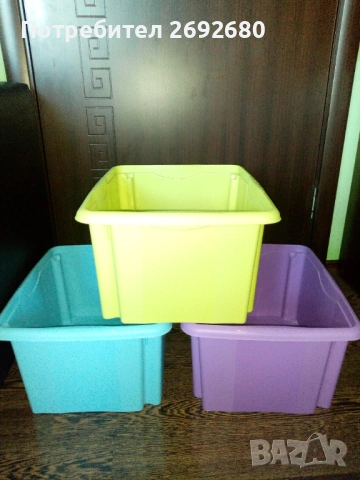 Кош за пране 48L,комплект от 3бр.прозрачни кутии за съхранение/ново/цени в описанието , снимка 7 - Други стоки за дома - 49009812