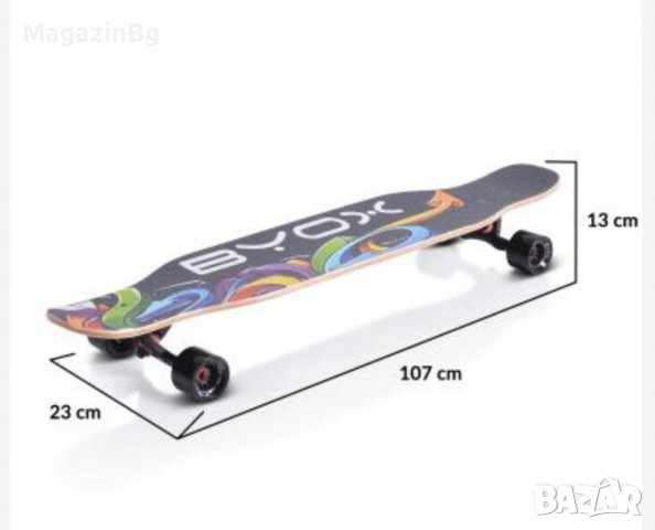 ЛОНГБОРД 42“ DANCING STYLE longboard Скейтборд до 100кг  , снимка 3 - Скейтборд, ховърборд, уейвборд - 38911632