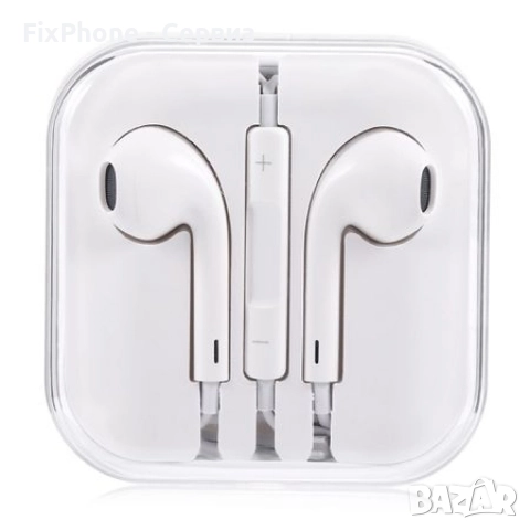Слушалки HF за iPhone 3.5 mm в кутия, Бели 