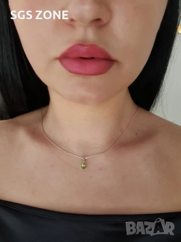 Сребърни висулки с топаз, гранат, аметист, перидот, цитрин и други естествени камъни, снимка 5 - Колиета, медальони, синджири - 52276076