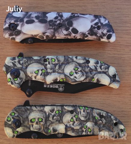 Сгъваем нож /черепи/ 3 модела, снимка 13 - Ножове - 36826522