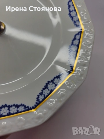 💠💠💠Classic Rose Maria Blu💠💠💠 Поднос на две нива, снимка 15 - Антикварни и старинни предмети - 53152004