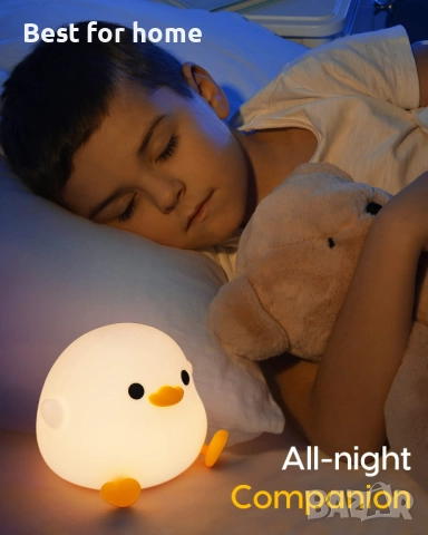 Нощна ,силиконова, димируема лампа Amaredom DoDo Duck,  лампа  пате, снимка 8 - Настолни лампи - 51942792