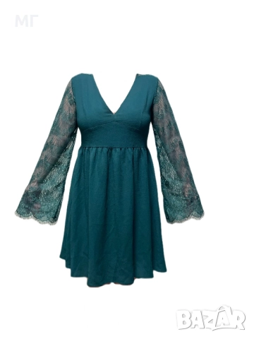 Нова H&M рокля с дантелен гръб и ръкави 