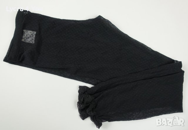 M/L VILA Clothes дамски черен тюлен клин с дантела на крачолите, снимка 7 - Клинове - 44341336