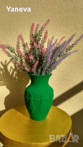 Декорация, керамична ваза за сухи цветя, снимка 3 - Декорация за дома - 37930812