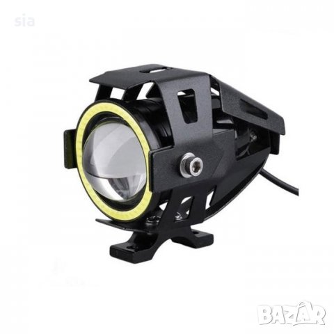Комплект Фарове за мотор, Универсален, скутер, диоден с лупа, 12-24V, 30W, 3000LM, 2бр, снимка 3 - Аксесоари и консумативи - 37363116