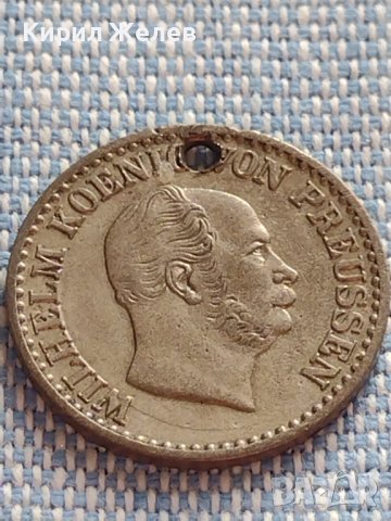 Сребърна монета 1 грошен 1870г. Вилхелм първи Клеве Прусия 61681, снимка 8 - Нумизматика и бонистика - 42887143