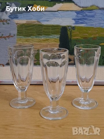 Ретро чаши от дебелостенно стъкло, Германия , снимка 2 - Антикварни и старинни предмети - 42389912